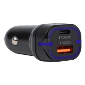 Hitri polnilec za avto USB in USB-C 38W