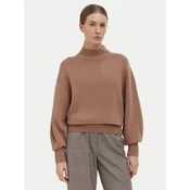 HUGO Pulover Sorellenio 50569389 Svetlo rjava Relaxed Fit