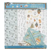 Božični set za scrapbooking Modra