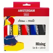 Talens Akrilne barve Amsterdam za mešanje 5 x 120 ml