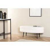 Venture Design Tabure Otto 100x40x41 cm črno-bel