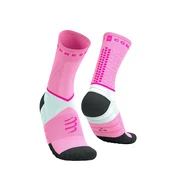 Nogavice COMPRESSPORT Ultra Trail V2.0, begonija/neonsko roza (T2 (EU 39-41))