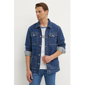 Traper jakna Pepe Jeans WORKER za muškarce, boja: tamno plava, za prijelazno razdoblje, PM403003HW5