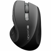 CANYON 2.4Ghz Wireless Mouse, Optical Tracking - Blue LED, 6 buttons Black