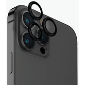 UNIQ Optix Aluminum Camera Lens Protector iPhone 15 Pro Max 6.7 midnight black glass for camera lens with applicator (UNIQ-IP6.7P(2023)-ALENSBLK)