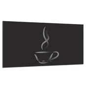 shumee Steklena zaščita za kuhalno ploščo 90x52 Coffee
