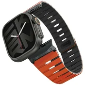 1 to 3 Skinarma Gemini Pašek Za Apple Watch 49 46 45 44 Mm Usnje Oranžen
