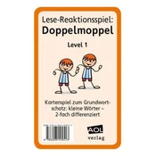Lese-Reaktionsspiel: Doppelmoppel Level 1