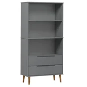 Vidaxl Knjižna omara MOLDE 85x35x170,5 cm trdna borovina