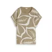 TOM TAILOR Majica  oliva / off-bela