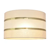 HELAM Svetilka Helen E27 O25/višina 15 cm ekru-zlata - Sodobni - ecru, zlato - Tkanine/tekstil