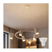 Brilagi - LED RGBW prigušiva luster na sajli SELE 6xGU10/6,5W/230V bela