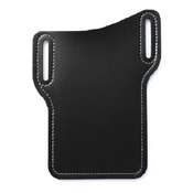 Univerzalna pojasna torbica Belt Pouch od prave kože - crna - L