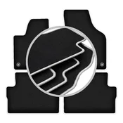 Avtomobilske preproge CARLUX-SILVER za: Volkswagen Sharan II enoprostorec (2010-)