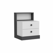 Hanah Home HANAH HOME Life - White, Anthracite nočna omarica, (20867975)