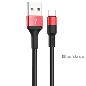 Hoco Kabel USB A na USB C Hoco 2A, 1 m, X26, črno-rdeč