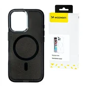 WOZINSKY Ovitek za Samsung Galaxy S25+ z bleščicami in Mag Safe - črn z bleščicami
