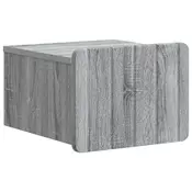 vidaXL vidaXL Stenski nočni omarici s predalom Siva Sonoma 33 x 34,5 x 24 cm, (5000209884)