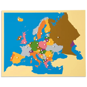 Edukativna Montessori slagalica Smart Baby - Karta Europe, 40 dijelova