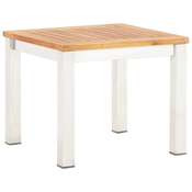 Vrtni bocni stolic 45 x 45 x 38 cm od bagremovog drva i celika