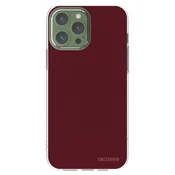Silikonski prozorni ovitek za Apple iPhone 13 Pro Max - Burgundy red