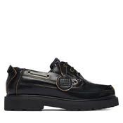 Nizki čevlji Tommy Jeans Archive 01 Boat Shoe Lthr EM0EM01705 Črna