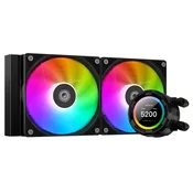 ID-Cooling vodno hlajenje za CPU - Space SL240 XE (25dB; maks. 129,39 m3/h; 2x12cm, A-RGB LED, črn)