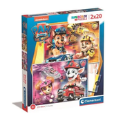 Clementoni - Puzzle 2x20 Paw Patrol II - 40 - 99 dijelova