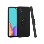Silikonski ovitek Liquid Ring za Samsung Galaxy S24 Plus 5G - črn