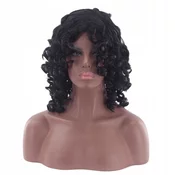 Korbi Kratka Afro Lasulja, Črna, Sintetična W21