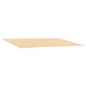 Zamjensko platno za tendu Žuta i bijela 400 × 350 cm Poliester
