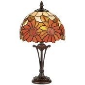 Casa Padrino Luxury Tiffany Stool Lamp Multicolored A� 20 x H. 38 cm - Round Tiffany Desk Lamp - Tiffany Table Lamp - Luxury Interior - Luxury Lights - Tiffany Lights