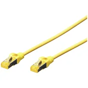 DIGITUS Digitus DK-1644-A-150/Y RJ45 omrežni kabel CAT6a S/FTP 15 m rumena ognjevaren, brez halogena, prilagodljiv, zaščita iz folije, pletena zaščita, zaščit, (20416725)