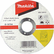 Brusni disk sa presovanim centrom Makita D-18817
