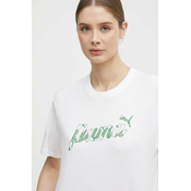 Pamucna majica Puma za žene, boja: bijela, 680432