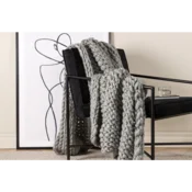 Venture Design Odeja za metanje 130x170 cm svetlo siva