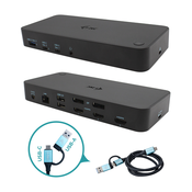 i-tec CATRIPLEDOCKPDPRO priključna stanica i replikator porta za prijenosno računalo Žičano USB 3.2 Gen 1 (3.1 Gen 1) Type-C Crno