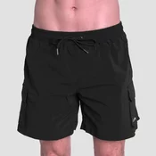 GymBeam Moške kopalne hlače Cargo Black