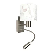 Brilagi - LED fleksibilna lampa BOBO 1xE27/25W/230V + LED/3W matni hrom/bela/zecici