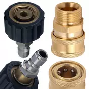 OEM Vrtljivi Adapter za Visokotlačni Čistilnik – M22x1,5 na 3/8, 4000 PSI, 90°C, 30 L/min, Nerjaveče Jeklo