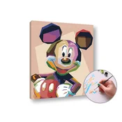 Slikanje po številkah MICKEY MOUSE | nizka težavnost - na okvirju