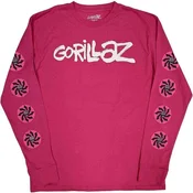 Gorillaz Repeat Pazuzu (Sleeve Print) Pink L Majica