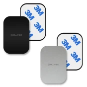 Blavec Metal Plate metalna ploca za magnetni držac mobitela 2kom, crno/srebro