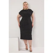 Trendyol Curve Ženska haljina Tbbss25Ah00164, Crna