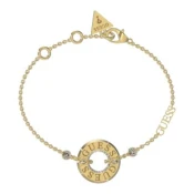 Guess Moderna pozlačena zapestnica Just Guess JUBB03113JWYG (Dimenzije 14,5 - 18,5 cm)