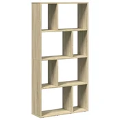Vidaxl Knjižna omara sonoma hrast 60x20x120,5 cm inženirski les