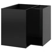 METOD Ugaoni podni element, Crnosiva, 88x60x80 cm