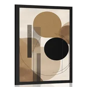 Plakat abstraktne oblike No6 - 20x30 black