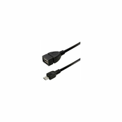 Transmedia OTG USB type A jack to USB type Micro B plug