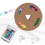 RGB LED trak z daljinskim upravljalnikom 12W Spreminjanje barv Zatemnitev Kuhinja Dnevna soba 300 cm
